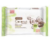 Nuagé Skin Coconut Water vlhčené odličovací ubrousky 25 kusů