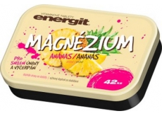 Energit Magnézium Ananas vitamínové tablety pro snížení únavy a vyčerpání 42 tablet