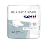 Seni Soft Basic hygienické absorpční podložky 2 kapky, 60 x 60 cm 10 kusů