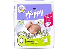 Bella Happy 0 Before Newborn od 0 - 2 kg plenkové kalhotky pro předčasně narozené děti a pro novorozence s nízkou porodní váhou 46 kusů