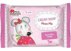 Pink Elephant Myška Mia krémové mýdlo pro děti 90 g