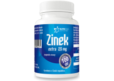 Nutricius Zinek Extra doplněk stravy, silný antioxidant, napomáhá k normální funkci imunitního systému, přispívá k plodnosti 25 mg 100 tablet