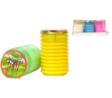 Citronella Repelentní vonná svíčka proti komárům, v plastu, barevný mix 70 x 110 mm 1 kus