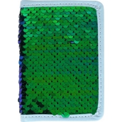 Albi Diář 2020 mini Zelený flitr 11 x 7,5 x 1 cm
