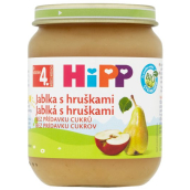 Hipp Ovoce Bio Jablka s hruškami ovocný příkrm, snížený obsah laktózy a bez přidaného cukru pro děti 125 g