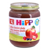 Hipp Ovoce Bio Jablka s lesními plody ovocný příkrm, snížený obsah laktózy a bez přidaného cukru pro děti 125 g