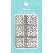 Nail Accessory Hollow Sticker šablonky na nehty multibarevné abstrakce 1 aršík 129