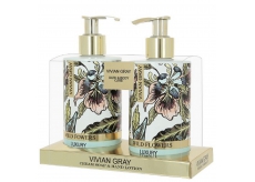 Vivian Gray Wild Flowers luxusní tekuté mýdlo 250 ml + mléko na ruce 250 ml, kosmetická sada