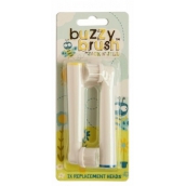 Jack N Jill BIO Buzzy Brush extra měkké náhradní hlavice pro elektrický kartáček na zuby Buzzy Brush 2 kusy balíček pro novorozence
