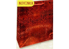 Nekupto Dárková papírová taška hologram 14 x 11 x 6,5 cm Červená 121 30 THS