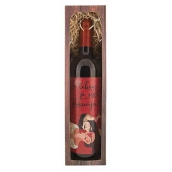 Bohemia Gifts Merlot z lásky - S tebou je svět krásnější dárkové červené víno 750 ml