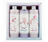Bohemia Gifts Jednorožec XL sprchový gel 250 ml + šampon na vlasy 250 ml + koupelová pěna 250 ml, pro děti kosmetická sada