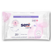 Seni Care Inti+ intimní vlhčené ubrousky pro dospělé 12 cm x 19 cm 20 kusů