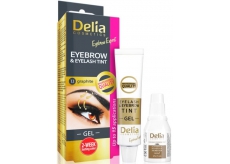 Delia Cosmetics Eyebrow Expert gelová barva na obočí a řasy s aktivátorem 1.1. Graphite - šedá 2 x 15 ml