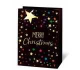 BSB Luxusní dárková papírová taška 36 x 26 x 14 cm Vánoční Merry Christmas VDT 433-A4