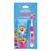 Pinkfong Baby Shark zubní pasta pro děti 75 ml + měkký kartáček na zuby, kosmetická sada