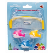 Pinkfong Baby Shark hračky na stříkání vody, koupelový set pro děti