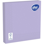 Aha Papírové ubrousky 3 vrstvé 33 x 33 cm 20 kusů jednobarevné fialové