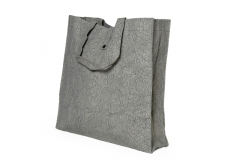 Albi Eko taška vyrobená z pratelného papíru skládací - šedá 37 cm x 37 cm x 9,5 cm