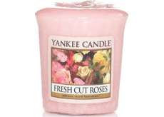 Yankee Candle Fresh Cut Roses - Čerstvě nařezané růže vonná svíčka votivní 49 g