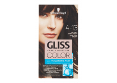Schwarzkopf Gliss Color barva na vlasy 4-13 Chladný tmavě hnědý 2 x 60 ml