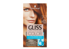 Schwarzkopf Gliss Color barva na vlasy 7-7 Měděný tmavě plavý 2 x 60 ml