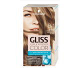 Schwarzkopf Gliss Color barva na vlasy 8-1 Chladný střední blond 2 x 60 ml