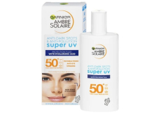 Garnier Ambre Solaire Anti-Dark Spots & Anti-Pollutions Super UV SPF50+ opalovací krém na obličej a pro citlivou pleť 40 ml