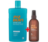 Piz Buin Tan & Protect SPF6 ochranný olej urychlující proces opalování 150 ml sprej + After Sun Soothing & Cooling mléko po opalování s aloe vera, hydratuje a chladí, redukuje zarudnutí způsobené UV zářením 400 ml, duopack