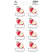 Arch Samolepky na zavařování Jablka Natural product 8 etiket 17 x 9 cm