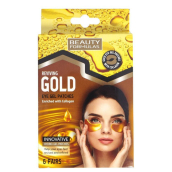 Beauty Formulas Gold zlaté gelové pásky pod oči s kolagenem 6 párů