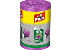 Fino Color Sáčky do odpadkového koše s uchy fialový,13 µ, 60 litrů 59 x 72 cm, 60 kusů