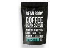 Bean Body Máta tělový peeling z kávových zrn pro muže 220 g