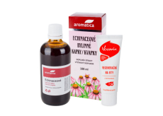 Aromatica Echinaceové bylinné kapky pro přirozenou obranyschopnost 100 ml + Kosmín na rty 25 ml, duopack