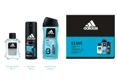 Adidas Ice Dive voda po holení 50 ml + sprchový gel 250 ml + deodorant sprej 150 ml, kosmetická sada
