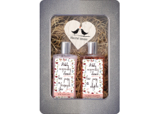 Bohemia Gifts Šťastný domov sprchový gel pro ženy 250 ml + šampon na vlasy 250 ml + dřevěné srdce 1 kus, plechový box kosmetické sada