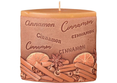 Candles Skořice Cinnamon vonná svíčka elipsa 110 x 45 x 110 mm
