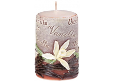 Candles Vanilka Vanilla vonná svíčka válec 50 x 80 mm