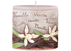 Candles Vanilka Vanilla vonná svíčka elipsa 110 x 45 x 110 mm
