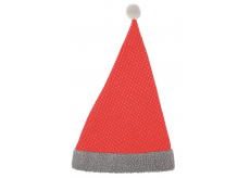 Mikulášská čepice textilní červená 47 cm