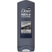 Dove Men + Care Elements Charcoal & Clay sprchový gel pro muže 250 ml
