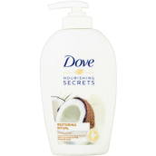 Dove Nourishing Secrets Pečující Rituál Kokos tekuté mýdlo dávkovač 250 ml