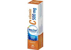 Revital Vitamin C Pomeranč doplněk stravy pro normální funkci imunitního systému 500 mg 20 šumivých tablet