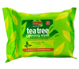 Beauty Formulas Tea tree čistící ubrousky na obličej 30 kusy