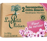 Le Petit Olivier Třešňový květ extra jemné toaletní mýdlo 2 x 100 g
