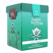 English Tea Shop Bio Brusinka, Ibišek a Šípek sypaný čaj 80 g + dřevěná odměrka se sponou