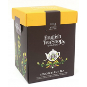 English Tea Shop Bio Černý čaj s Citrónem sypaný čaj 80 g bio + dřevěná odměrka se sponou
