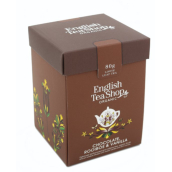 English Tea Shop Bio Rooibos Čokoláda a Vanilka sypaný čaj 80 g + dřevěná odměrka se sponou