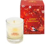 English Soap Merry Christmas - Veselé Vánoce sojová vonná svíčka 170 ml, hoří až 35 hodin