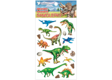 Samolepky plastické Dinosauři 10,5 x 19 cm